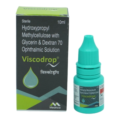 Viscodrop Opthalmic Solution 10 ml, Pack of 1 Eye Drops