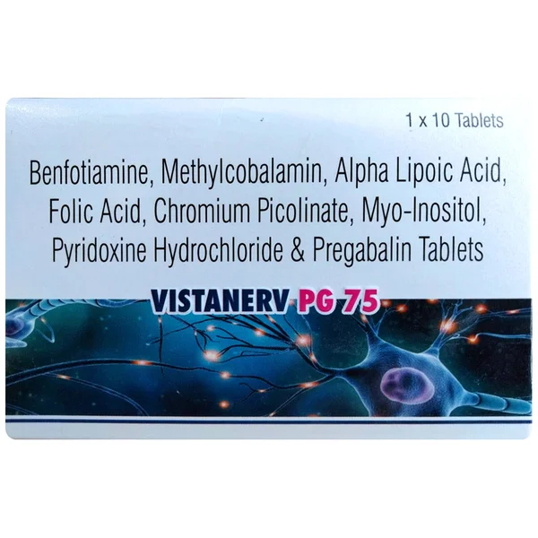Vistanerv PG 75 Tablet 10's, Pack of 10 TabletS