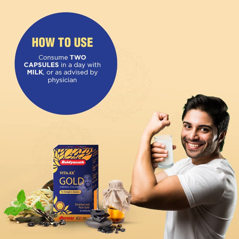 Baidyanath Vita-Ex Gold, 20 Tablets, Pack of 1 Baidyanath Vita-Ex Gold, 20 Tablets, Pack of 1