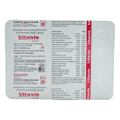 Vitaxis Capsule 10's, Pack of 10