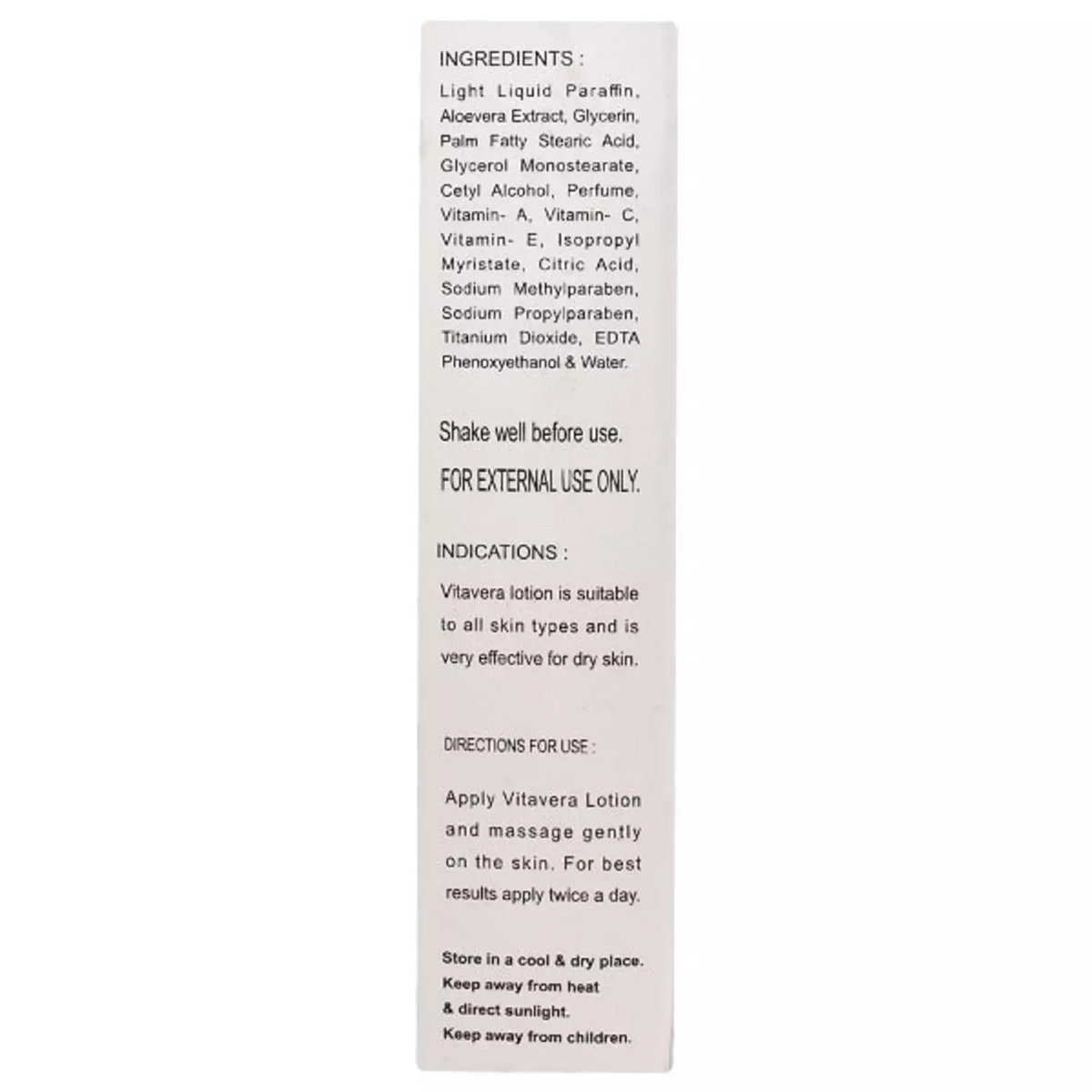 Vitavera Lotion 100 ml, Pack of 1 Vitavera Lotion 100 ml, Pack of 1