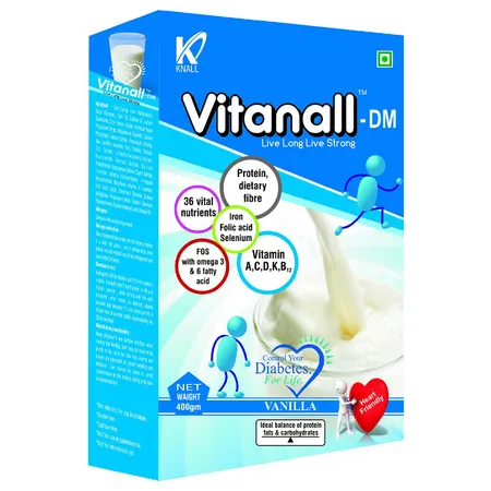 Vitanall-DM Vanilla Flavour Powder, 400 gm