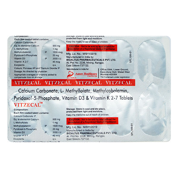 Buy Vitzecal Tablet 10's Online