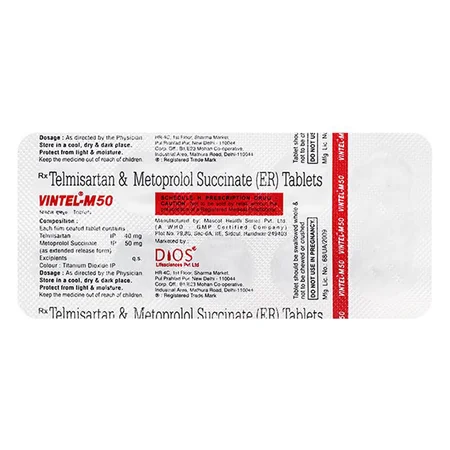 Vitel-M 50 mg/40 mg Tablet 15's