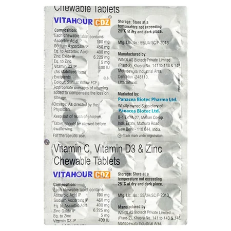 Vitahour CDZ Chewable Tab 15's