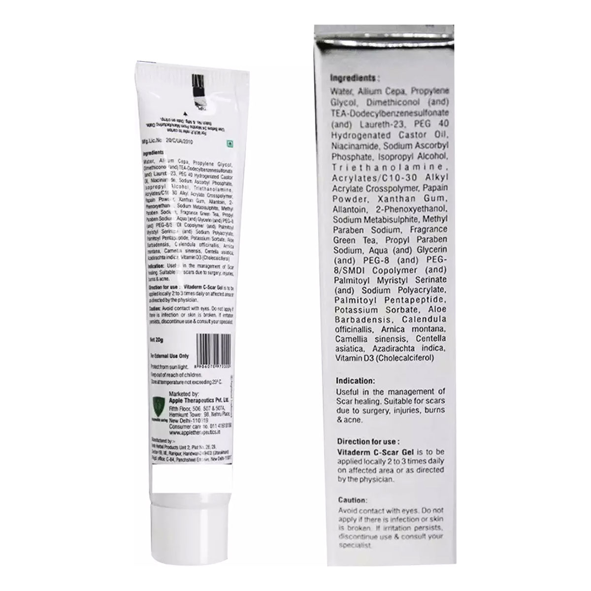 Vitaderm C-Scar Gel 20 gm, Pack of 1 Vitaderm C-Scar Gel 20 gm, Pack of 1