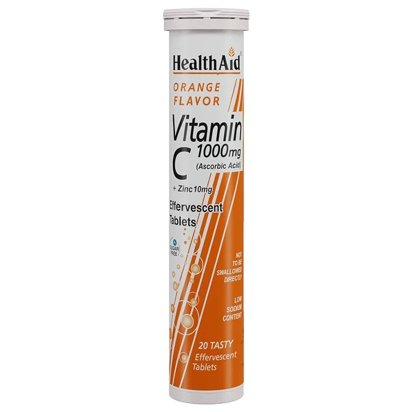 Healthaid Vitamin-C 1000mg Orange Flavour, Pack of 1