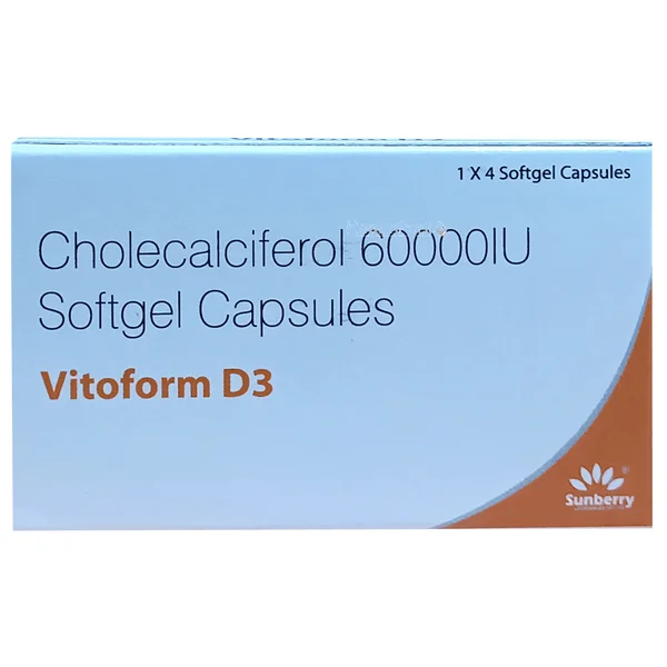 Vitoform D3, 4 Capsules, Pack of 4