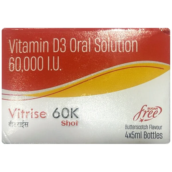 Vitrise 60K Shot Sugar Free Butterscotch Flavour Oral Solution 5 ml