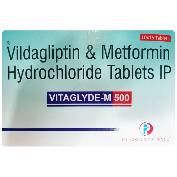 Vitaglyde-M 500 Tablet 15's