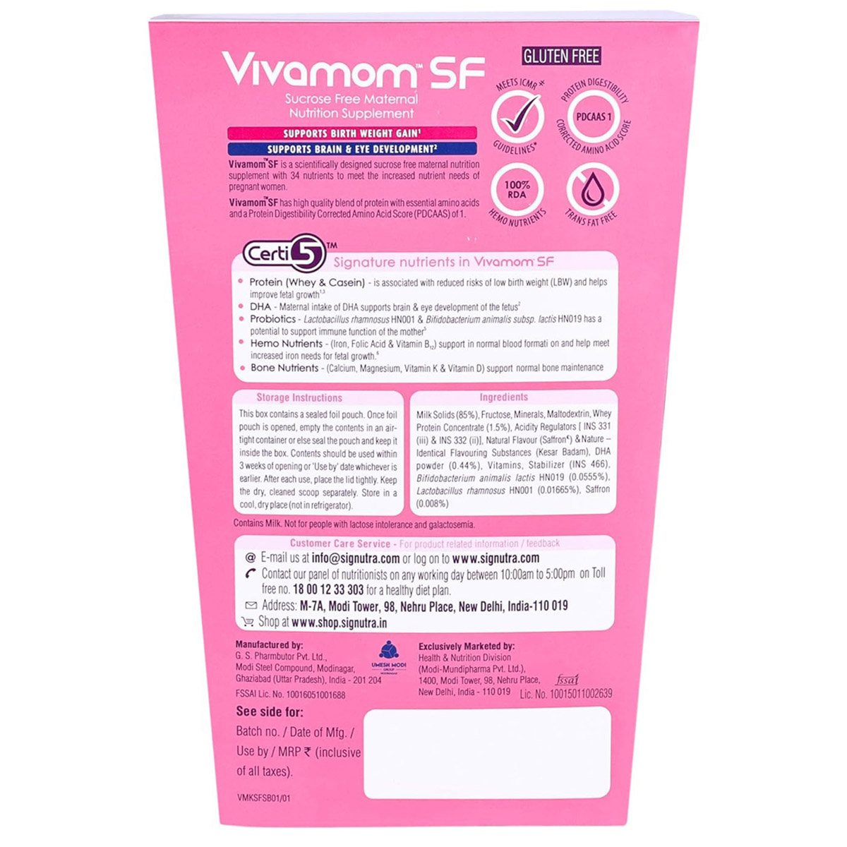 Vivamom SF Kesar Badam Flavour Powder 400 gm, Pack of 1 Vivamom SF Kesar Badam Flavour Powder 400 gm, Pack of 1