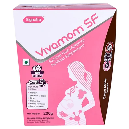 Vivamom Sugar Free Chocolate Flavour Powder 200 gm