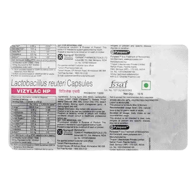 Vizylac HP Capsule 10's, Pack of 10 CapsuleS