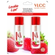 VLCC Lovable Lips Strawberry Lip Balm, 9 gm ( 2 x 4.5 gm )