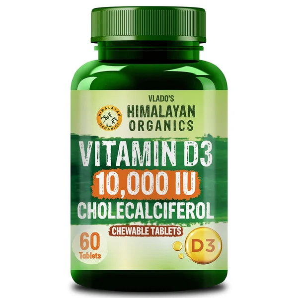 Vlado's Himalayan Organics  Cholecalciferol Vitamin D3 100000Iu Tablets, 60 Count