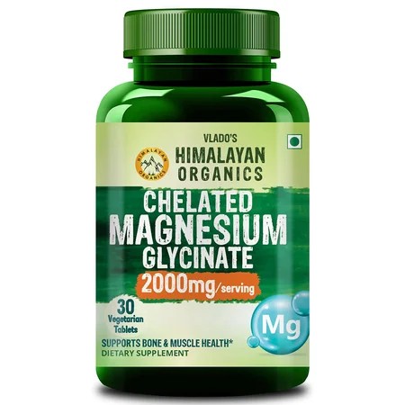 Vlado's Himalayan Organics 2000Mg Magnesium Glycinate, 30 Tablets