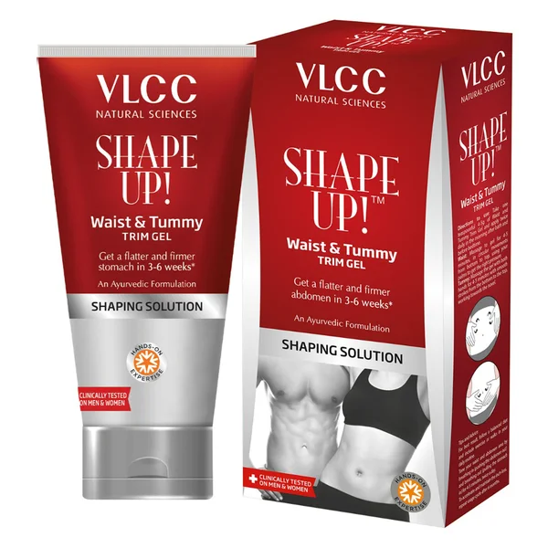 VLCC Shape Up Waist &amp; Tummy Trim Gel 100 gm | Flatter &amp; Firmer Abdomen In 3-6 Weeks | Shaping Solution | For Men &amp; women, Pack of 1