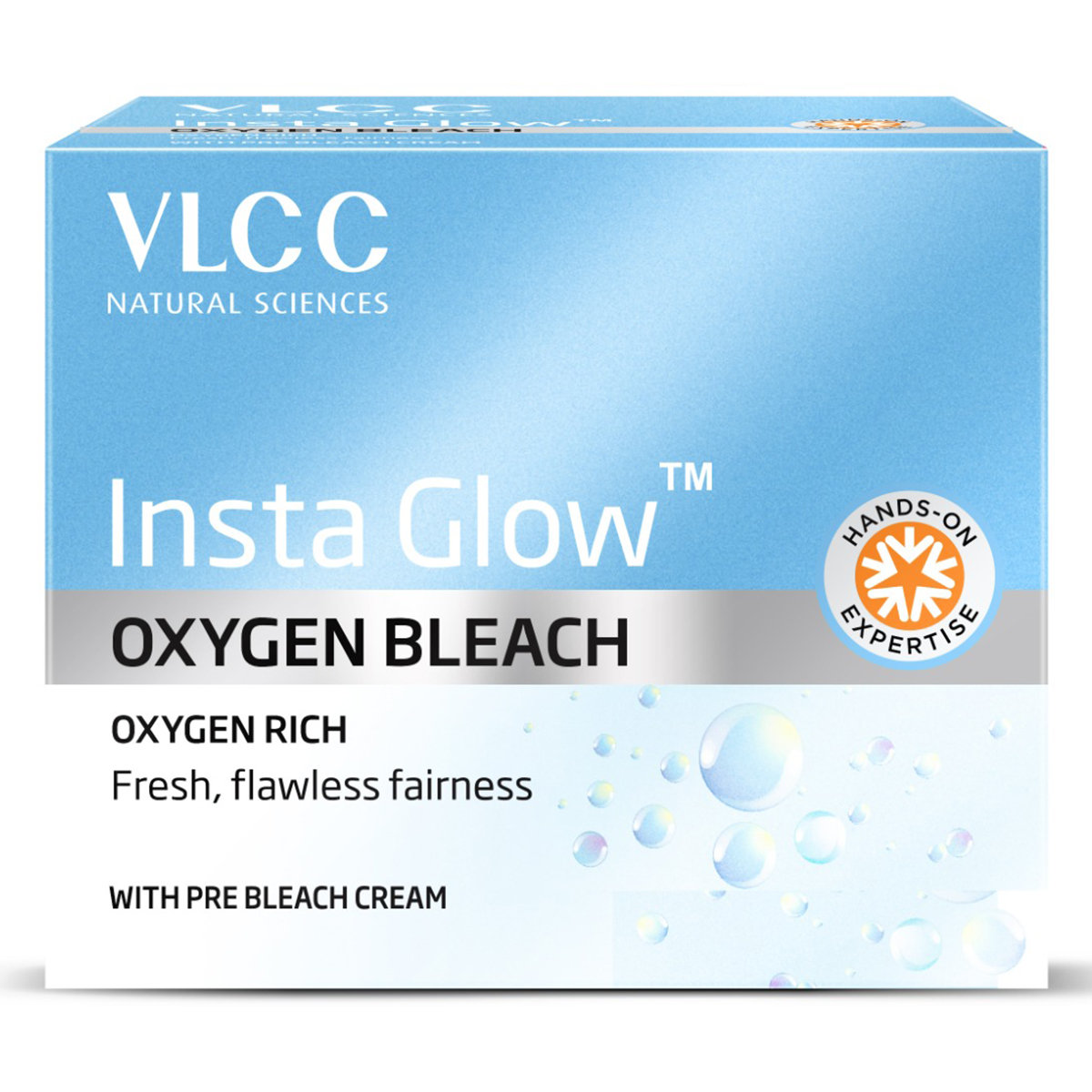 VLCC Insta Glow Oxygen Bleach 21 gm | With Pre Bleach Cream | For Fresh, Flawless Fairness, Pack of 1 VLCC Insta Glow Oxygen Bleach 21 gm | With Pre Bleach Cream | For Fresh, Flawless Fairness, Pack of 1
