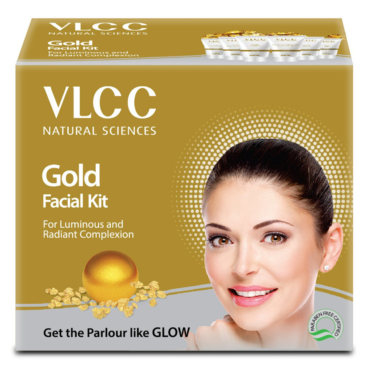 VLCC Gold Facial Kit 1 Count | For Luminous & Radiant Complexion | Parlour Like Glow, Pack of 1 VLCC Gold Facial Kit 1 Count | For Luminous & Radiant Complexion | Parlour Like Glow, Pack of 1