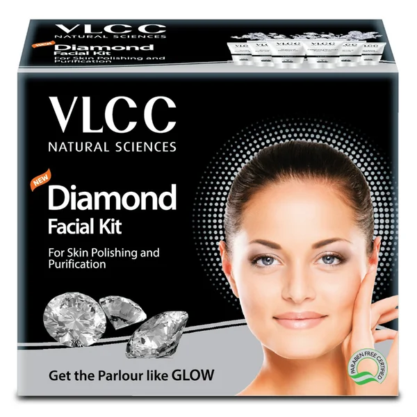 VLCC Diamond Facial Kit 1 Count | For Skin Polishing &amp; Purification, Pack of 1