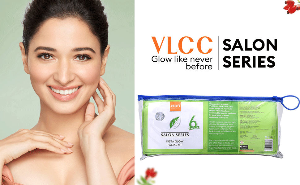 VLCC Insta Glow 6 Sessions Facial Kit 1 Count Uses Benefits