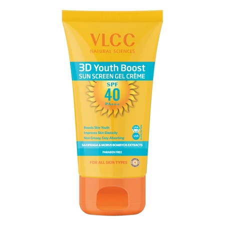 VLCC 3D Youth Boost SPF 40 PA+++ Sunscreen Gel Crème, 50 gm