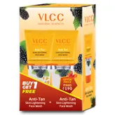 VLCC Anti-Tan Skin Lightening Face Wash, 150 gm (Buy 1 Get 1 Free), Pack of 1