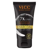 VLCC 7X Ultra Whitening &amp; Brightening Charcoal Peel Off Mask, 100 gm, Pack of 1