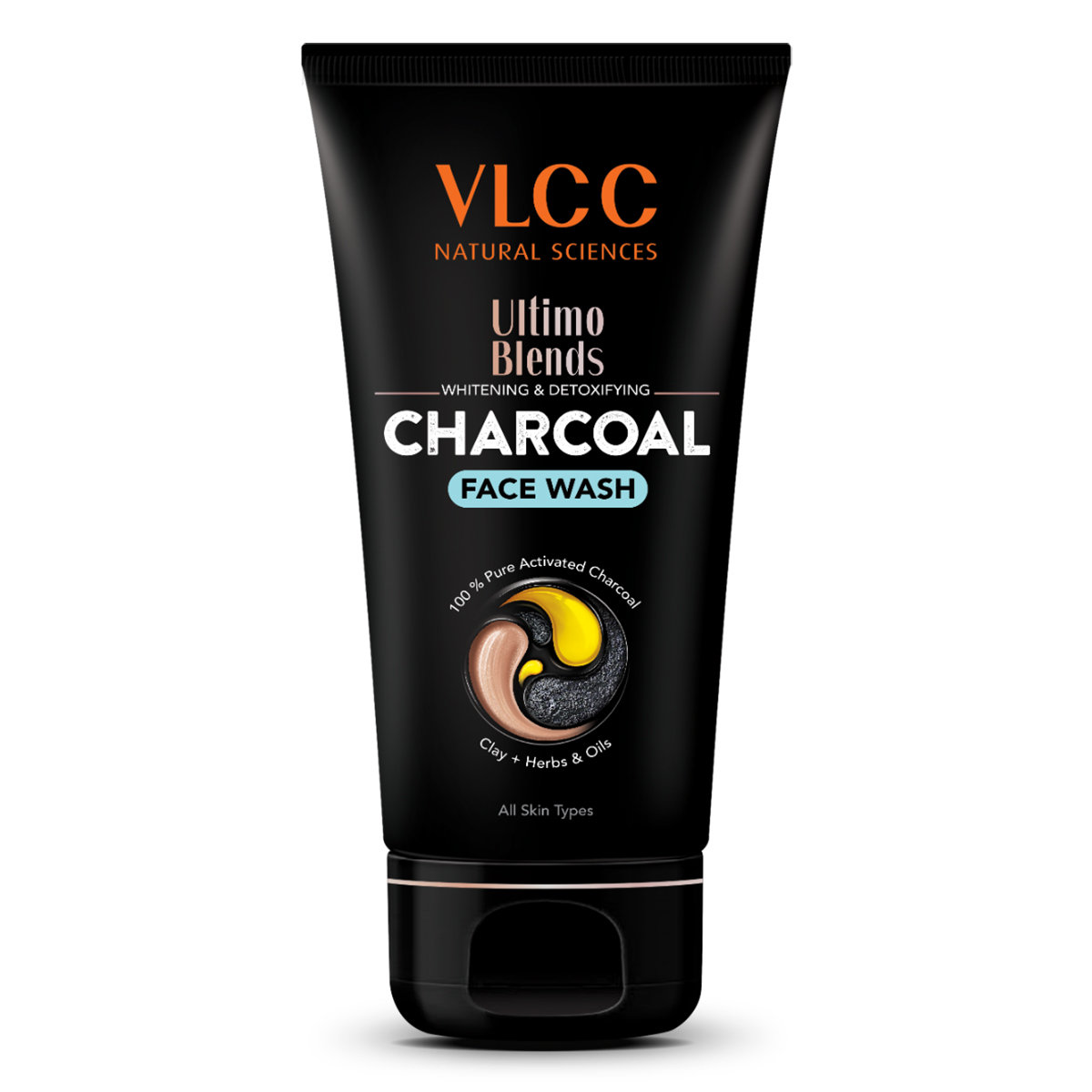 VLCC Ultimo Blends Whitening & Detoxifying Charcoal Face Wash 100 ml | 100% Pure Activated Charcoal | Clay + Herbs & Oils | Eliminates Oil | Controls Acne | Whietning Glow | Exfoliation | For All Skin Type, Pack of 1 VLCC Ultimo Blends Whitening & Detoxifying Charcoal Face Wash 100 ml | 100% Pure Activated Charcoal | Clay + Herbs & Oils | Eliminates Oil | Controls Acne | Whietning Glow | Exfoliation | For All Skin Type, Pack of 1