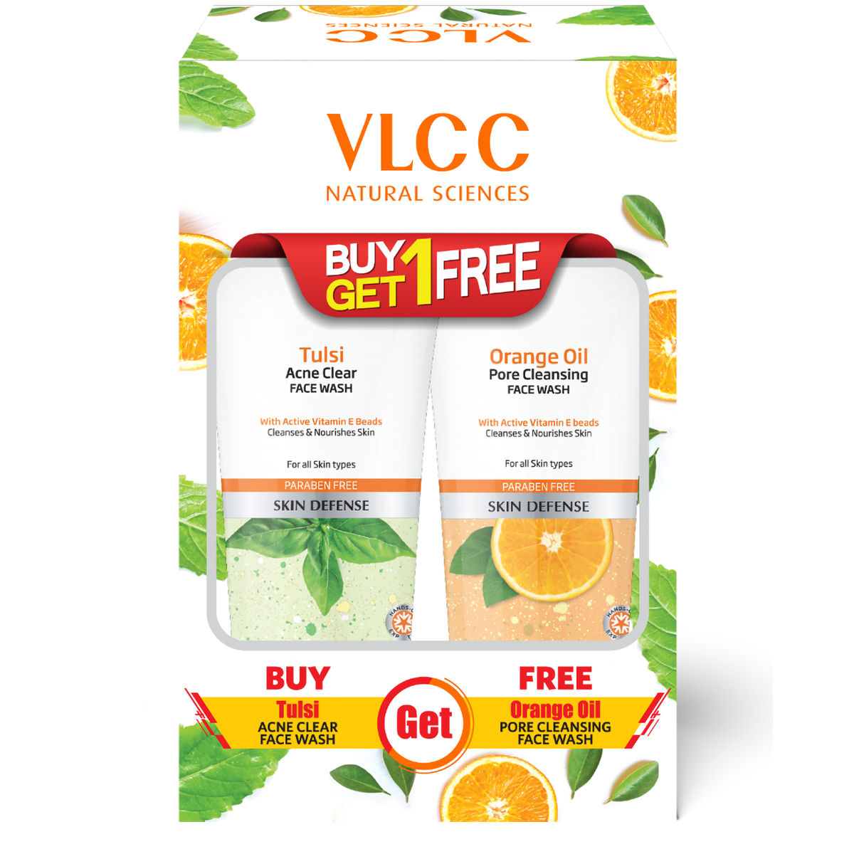 VLCC Tulsi Acne Clear Face Wash, 150 ml (Buy 1 Get 1 Free) Price, Uses