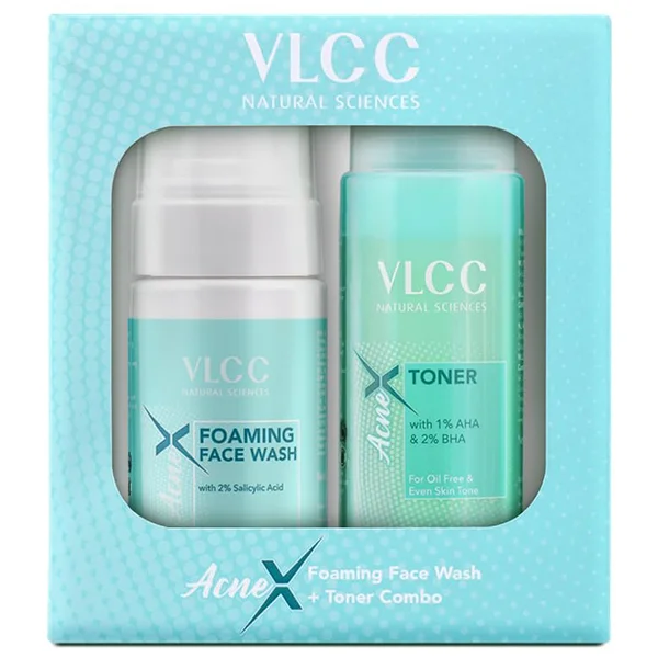 VLCC Acne X Foaming Face Wash Plus Toner Combo, 100 ml, Pack of 1