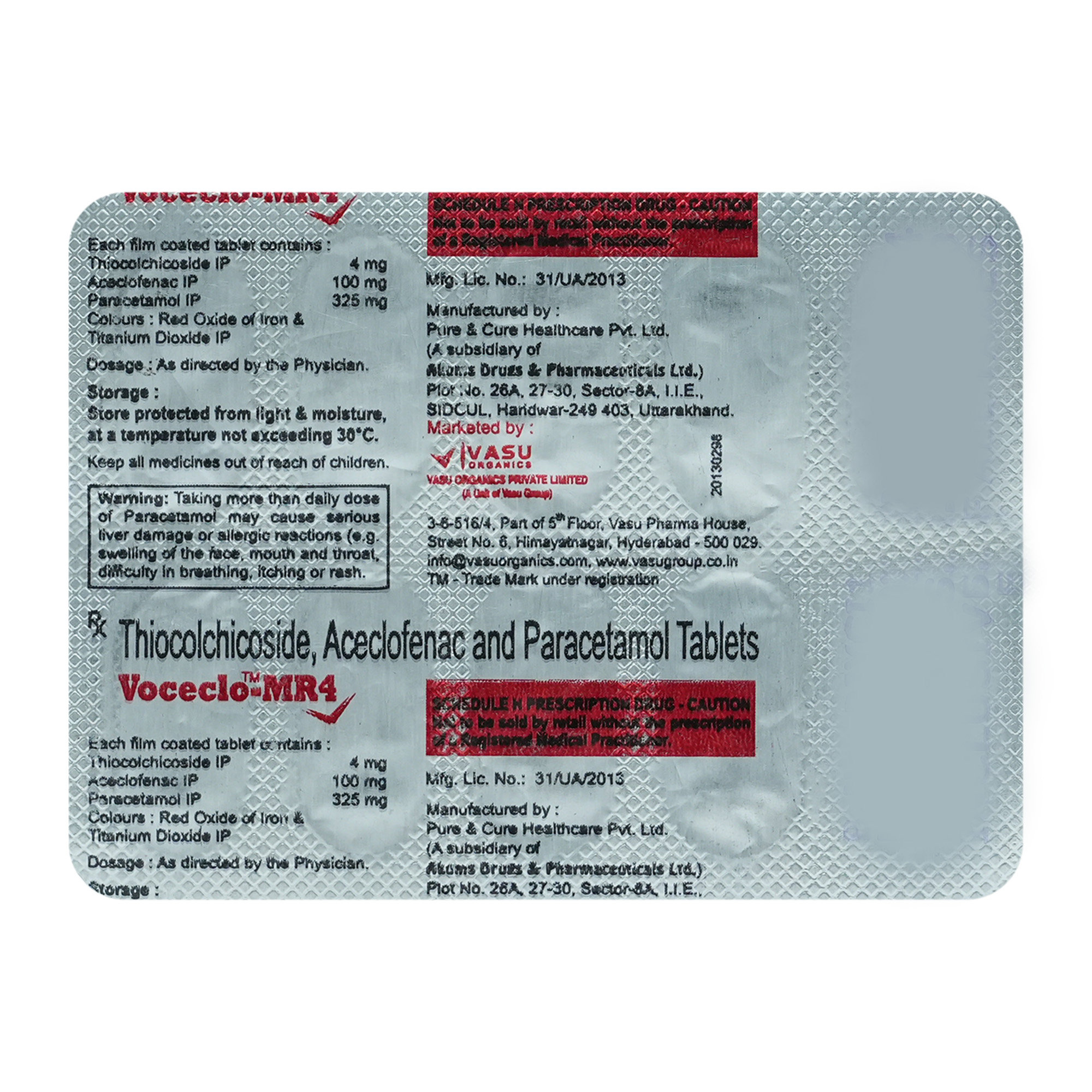 Voceclo-MR 4 mg Tablet 10's, Pack of 10 TabletS Voceclo-MR 4 mg Tablet 10's, Pack of 10 TabletS