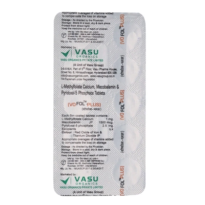 Vofol Plus Tablet 10's, Pack of 10 TABLETS