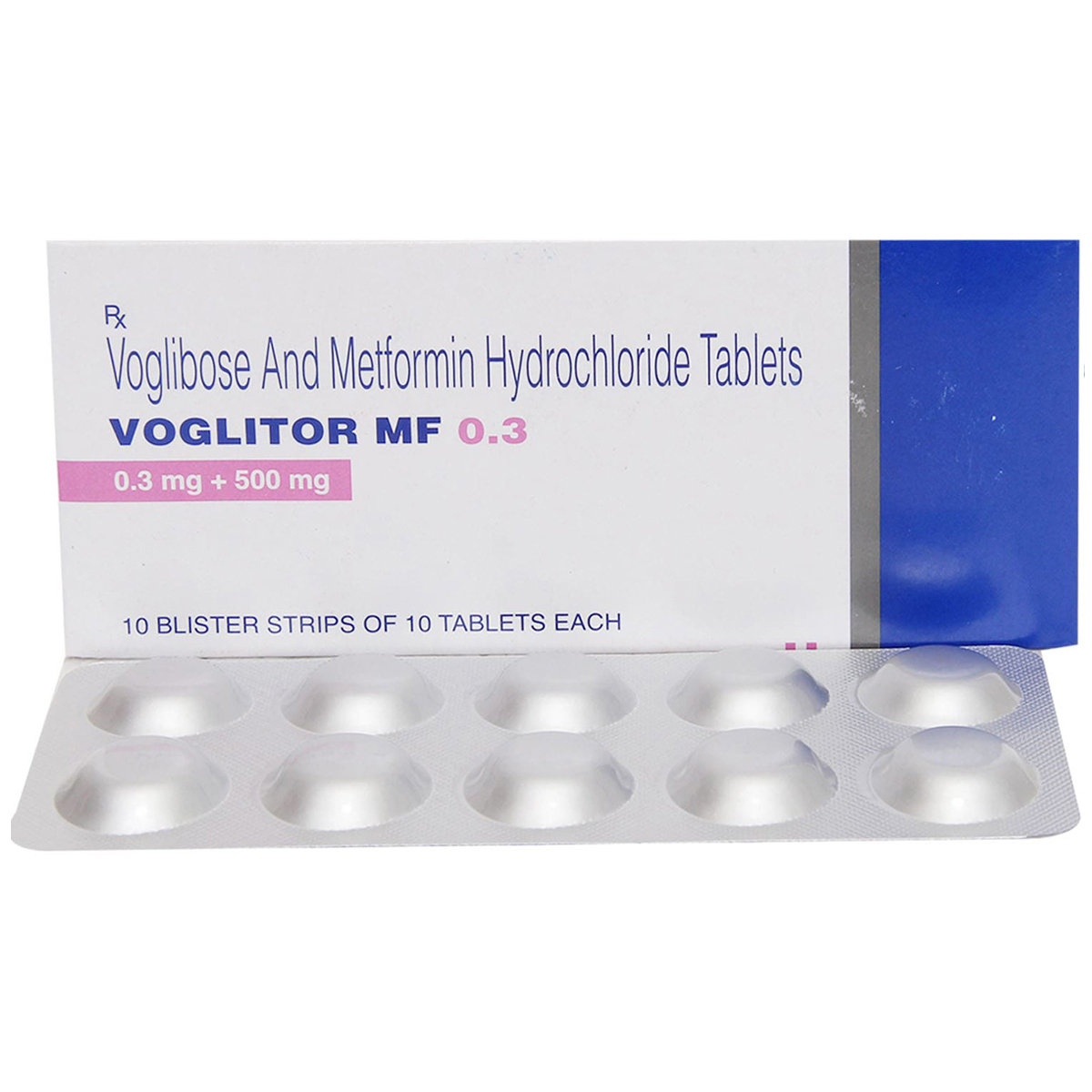 Voglitor MF 0.3 Tablet 10's, Pack of 10 Voglitor MF 0.3 Tablet 10's, Pack of 10