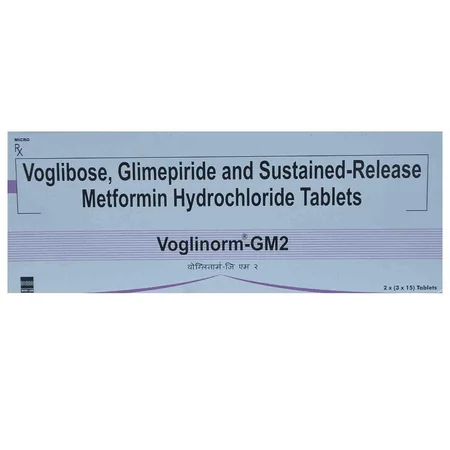 Voglinorm-GM 2 Tablet 15's