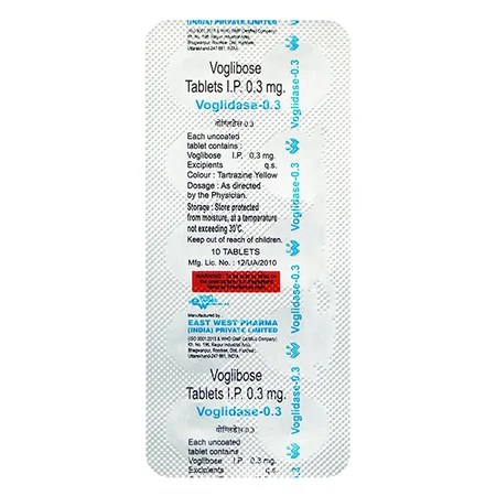 Voglidase-0.3 mg Tablet 10's