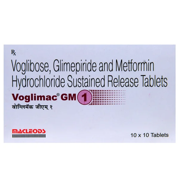 Voglimac GM 1 Tablet 10's, Pack of 10