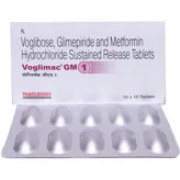 Voglimac GM 1 Tablet 10's, Pack of 10 TABLETS