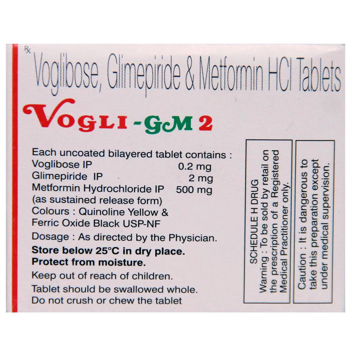 Vogli-GM 2 Tablet 10's, Pack of 10 Vogli-GM 2 Tablet 10's, Pack of 10