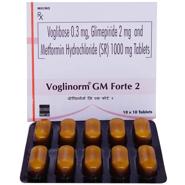 Voglinorm GM Forte 2 Tablet 10's