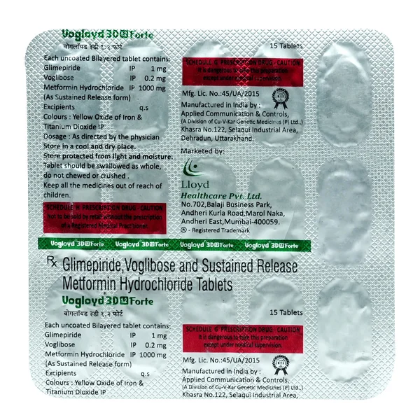 Vogloyd 3D 1.2 Forte Tablet 15's