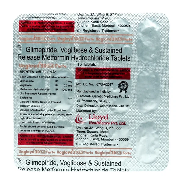 Vogloyd 3D 1.3 Forte Tablet 15's