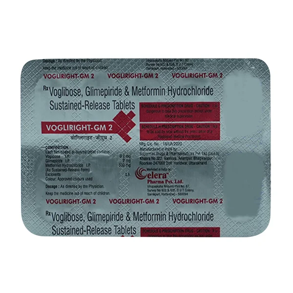 Vogliright GM 2 Tablet 10's, Pack of 10 TABLETS