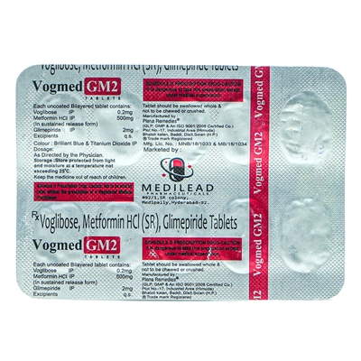 VOGMEDGM 2 TABLETS 10'S, Pack of 10 TABLETS