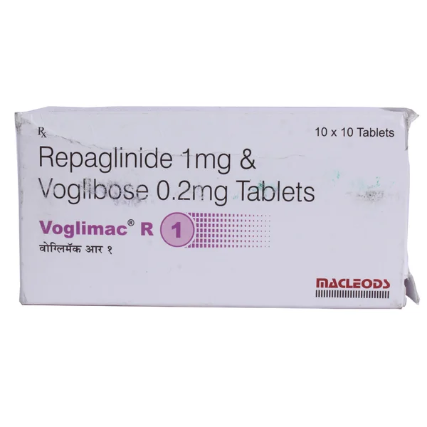 Voglimac R 1/0.2mg Tablet 10's, Pack of 10