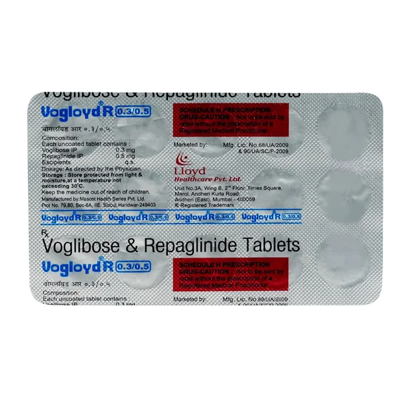 Vogloyd R 0.3/0.5 Tablet 15's, Pack of 15