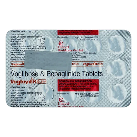 Vogloyd R 0.3/1 Tablet 15's