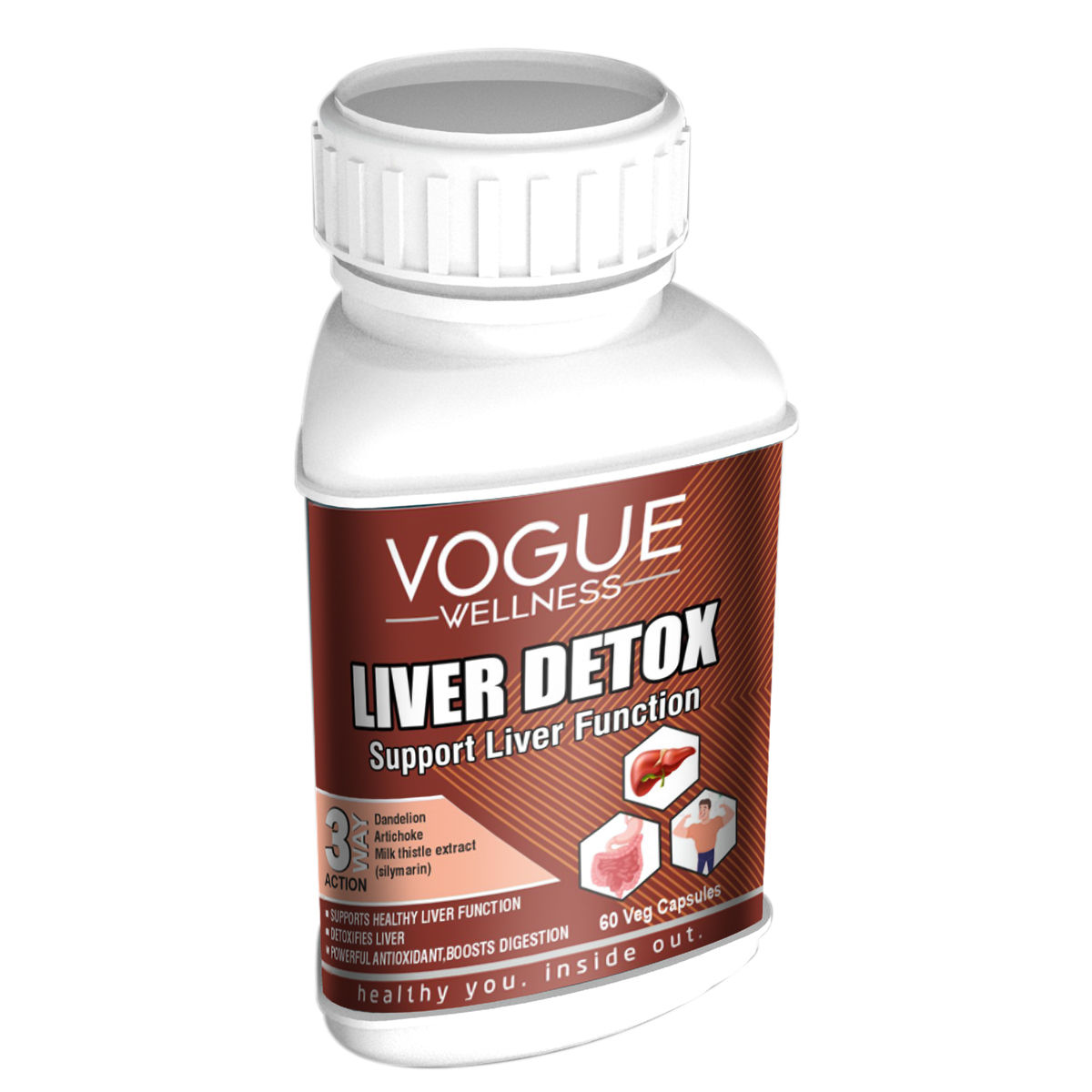 Buy Vogue Wellness Liver Detox, 60 Capsules Online