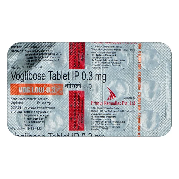 Voglow-0.3 Tablet 15's