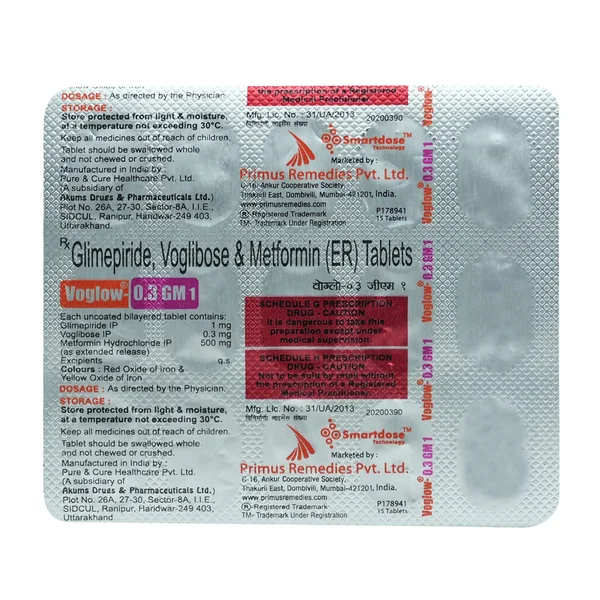 Voglow-0.3 GM 1 Tablet 15's